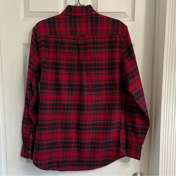 Jachs Men’s Flannel Size Small Red & Black Plaid Button Up Cabincore - Picture 2 of 7